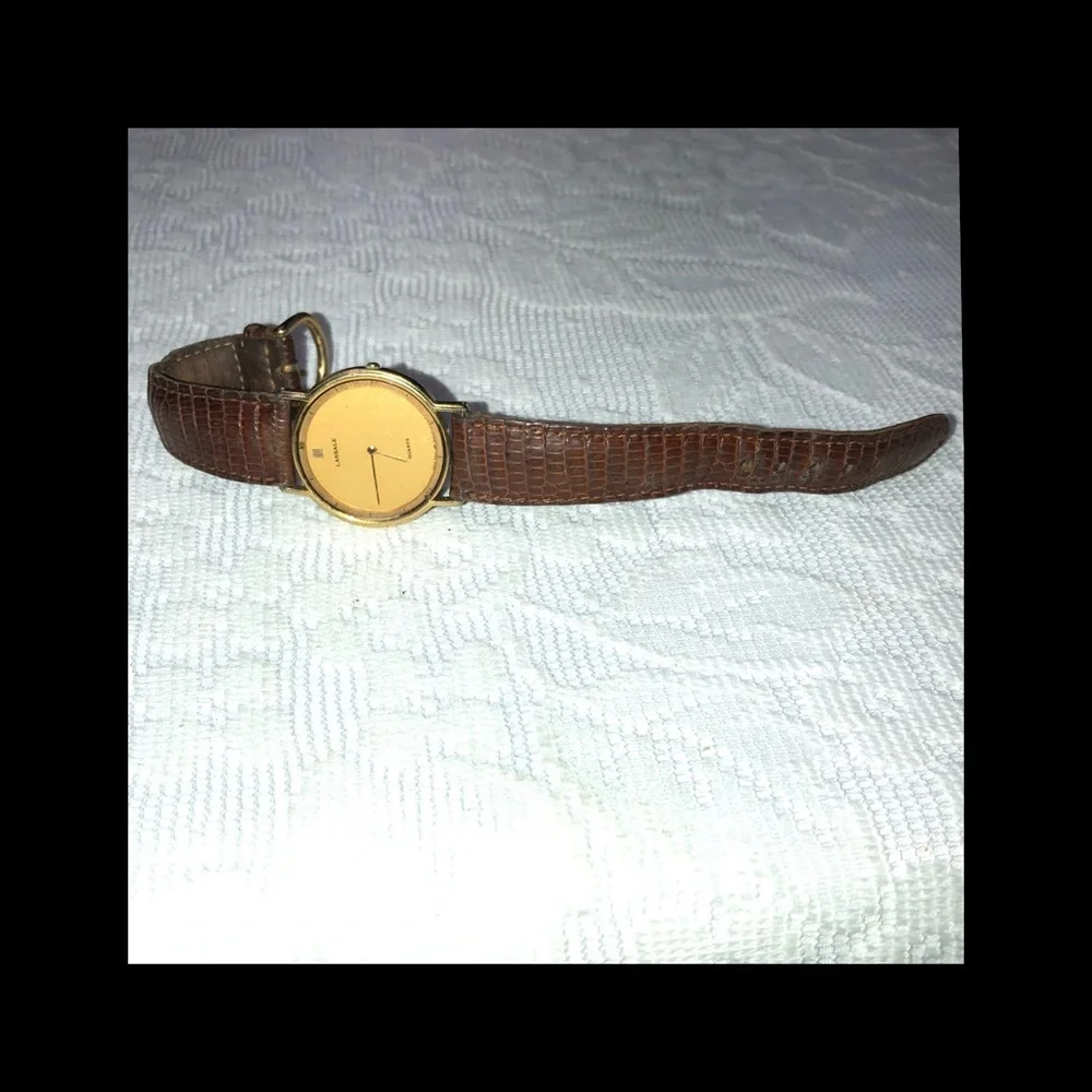 Lassale Gold and Brown Quartz Watch - Picture 4 of 4
